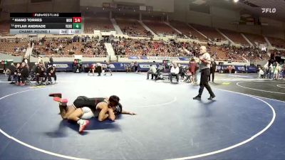 138-D4 Quarterfinal - Jace Bowser, Wickenburg High School vs Reese Crosby, St. Johns High School