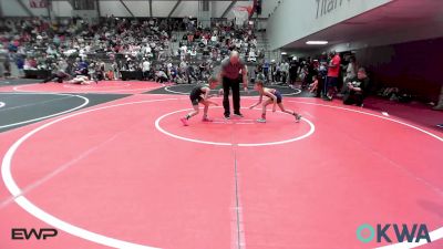 52 lbs Consi Of 8 #2 - Cannon Francis, Team Tulsa Wrestling Club vs Lachlan Lindsey, Brushy Wrestling Club