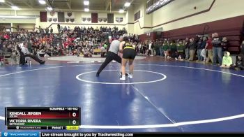 161-162 lbs 1st Place Match - Kendall Jensen, Solon vs Victoria Rivera, Bettendorf