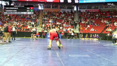 3A-285 lbs Cons. Round 4 - Andrew Hine, Waukee vs Joe Constable, Fort Dodge