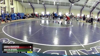 125 lbs Champ. Round 2 - Waylon Rogers, Virginia Military Institute vs Joshua Dragovich, Patriot Elite Wrestling Club