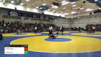 123 lbs Round Of 32 - Cristian Martinez, Roseburg (OR) vs Issac Herrera, Del Oro