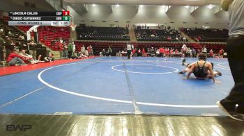 126 lbs Cons. Round 4 - Lincoln Callis, SAND SPRINGS vs Diego Gutierrez, EDISON PREP