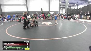 74 lbs Champ. Round 1 - Knox Peasley, Omak Wrecking Crew Wrestling vs Wyatt Cass, South West Washington Wrestling Club
