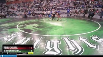 80 lbs Round 3 - Sophia Rodriguez, Victory Wrestling-Central WA vs Orion Swanson, Team Real Life Wrestling