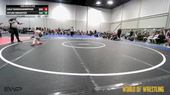 110 lbs Rr Rnd 5 - Lulu Tahdooahnippah, Untouchables Girls RED vs Jaylee DeSantos, Black Widows 7-12