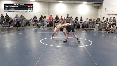 144 lbs Consi Of 128 #2 - Carter Straight, VA vs Nico Maisel, WV