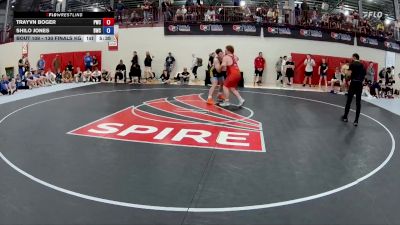 130 Finals kg Champ. Round 1 - Trayvn Boger, Protos Wrestling Club vs Shilo Jones, Bison Wrestling Club
