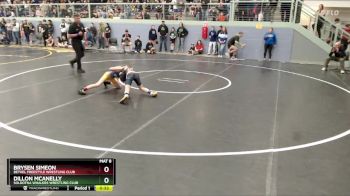 74 lbs Quarterfinal - Dillon McAnelly, Soldotna Whalers Wrestling Club vs Brysen Simeon, Bethel Freestyle Wrestling Club