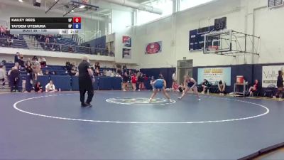 138 lbs Semifinal - Kailey Rees, University Of Providence vs Taydem Uyemura, University Of Providence