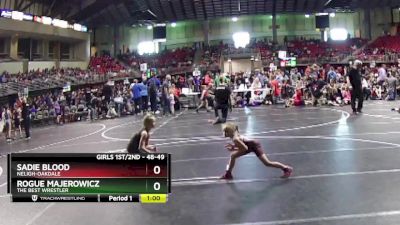 48-49 lbs Quarterfinal - Rogue Majerowicz, The Best Wrestler vs Sadie Blood, Neligh-Oakdale