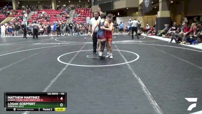 110 lbs Quarterfinal - Stratton Cox, Abilene Kids Wrestling Club vs Luke Barmann, Greater Heights Wrestling