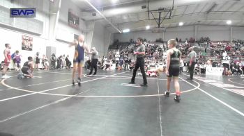 85 lbs Round Of 16 - Hayes Crawford, Catoosa Youth Wrestling vs Grayson Shoopman, Team Tulsa Wrestling Club