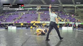 133 lbs Round 1 (6 Team) - Andrew Austin, Central Michigan vs Logan Heil, Campbell