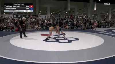 50 lbs Cons. Round 4 - Kaelani Shufeldt, Cardinal WC vs Ava Bayless, Iowa Women's WC/ Titan Mercury Wrestling Club (TMWC)