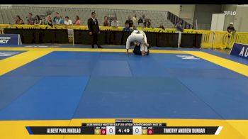 Albert Paul Nikolao vs Timothy Andrew Dunbar 2026 World Master IBJJF Jiu-Jitsu Championship