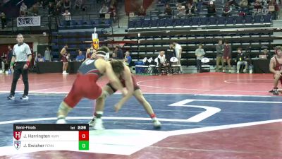 157 lbs Semifinal - Jimmy Harrington, Harvard vs Jude Swisher, Univ Of Pennsylvania