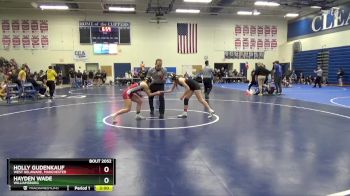 JV-4 lbs Round 3 - Holly Gudenkauf, West Delaware, Manchester vs Hayden Wade, Williamsburg