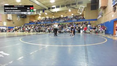 170lbs Cons. Round 8 - Ionela Macavei, Hillsboro (Girls) vs Karlee Brummett, Spanaway Lake (Girls)