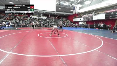 128 lbs Champ. Round 2 - Daniel Armenta, Pinole Valley vs Eric Elola, Livermore