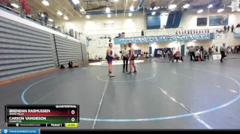 285 lbs Quarterfinal - Brendan Rasmussen, Idaho Falls vs Carson VanGieson, Evanston