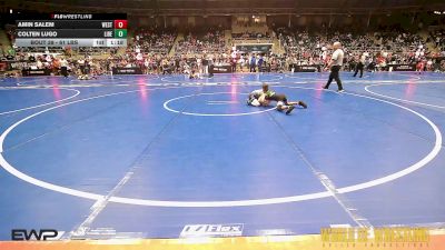 61 lbs Round Of 32 - Amin Salem, Westshore Wrestling Club vs Colten Lugo, Liberty Warriors Wrestling Club