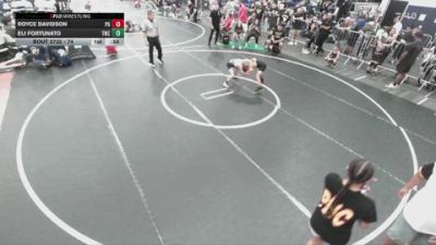 74 lbs 1st Place Match - Eli Fortunato, Threshold Wrestling Club vs Royce Davidson, Peterson Grapplers