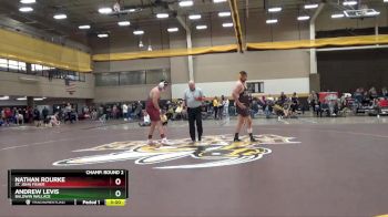 285 lbs Champ. Round 2 - Nathan Rourke, St. John Fisher vs Andrew Levis, Baldwin Wallace