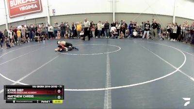 71 lbs 1st Place Match - Matthew Cardis, Nova WC vs Kyrie Diep, Scanlan Wrestling Academy