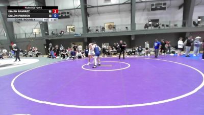 Junior Boys GR - 157 lbs Cons. Round 4 - Isaiah Ramirez, WA vs Dillon Pierson, CA