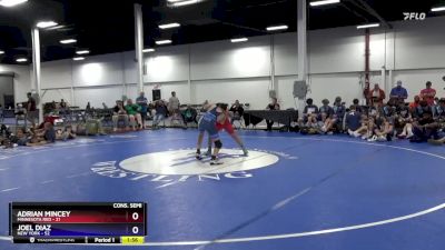 97 lbs 4th Wrestleback (16 Team) - Adrian Mincey, Minnesota Red vs Joel Diaz, New York