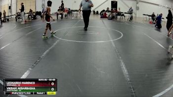 60-68 lbs Champ. Round 1 - Vikram Akbarbasha, Unattached vs Leonardo Marenco, Warhawks