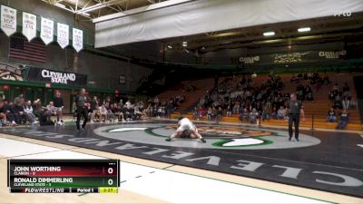 174 lbs Ronald Dimmerling, Cleveland State vs John Worthing, Clarion