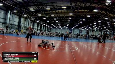 110 lbs Rd# 2 10:30am Friday - Brady Burton, Iowa Black vs Jax Sgrulletta, New England United