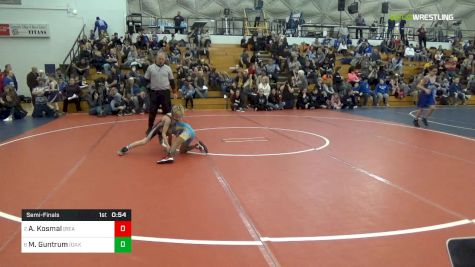 55 lbs Semifinal - Atlas Kosmal, (Beaver) vs Monte Guntrum, (Oak Glen)