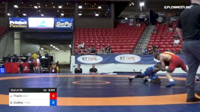 74 kg Rnd Of 32 - Jacob Thalin, Bakersfield RTC vs Quinton Godley, TMWC/ WOLFPACK WC