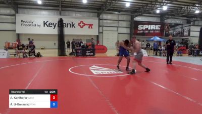 97 kg Round Of 16 - Austin Kohlhofer, West Point Wrestling Club vs Alan Urbina-Gonzalez, Texas