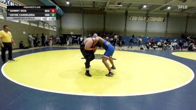 288 lbs Quarterfinal - Sammy Seja, Buchanan vs Zayne Candeleria, Sunnyside (AZ)
