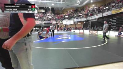 170 lbs Quarterfinal - Nevaeh Graves, Hoisington HS vs Sophia Kane, Norton Community HS