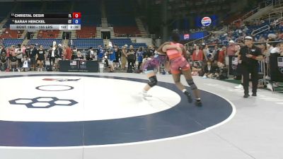 155 lbs Champ. Rd Of 16 - Christal Desir, Florida vs Sarah Henckel, Connecticut