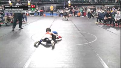60 lbs Consi Of 8 #2 - Joshua Johannemann, Apex vs Emmett Estraca, Pennsville