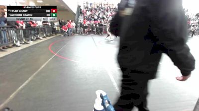 165 lbs Round Of 16 - Tyler Grady, Hingham vs Jackson Gearin, Billerica
