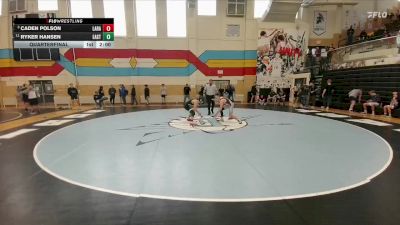 138 lbs Quarterfinal - Caden Polson, Laramie vs Ryker Hansen, Cheyenne East