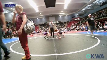 73 lbs Semifinal - Chase Gabbard II, Jenks Trojan Wrestling Club vs Reid Claggett, Bristow Youth Wrestling