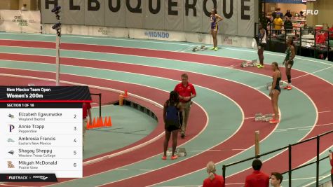 Women's 200m, Prelims 1