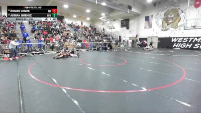 150 lbs Champ. Round 1 - Adrian Jimenez, Fontana vs Roman Lomeli, Rancho Mirage