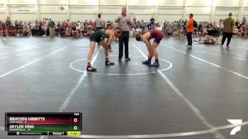 144 lbs Round 4 (8 Team) - Skyler King, Barnesville vs Brayden Hibbitts, Lost Boyz