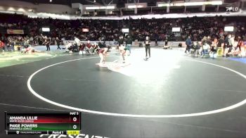 Girls 125 lbs Quarterfinal - Amanda Lillie, White River (Girls) vs Paige Powers, Peninsula (Girls)