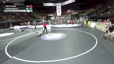 71 lbs Cons. Semis - Mason Rebolo, Savage House Wrestling Club vs Rhett Olson, Turlock Wrestling Club