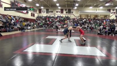 126 lbs Round 2 - Colt Boyles, Burlington Notre Dame vs Jared Hernandez, Clarion-Goldfield-Dows